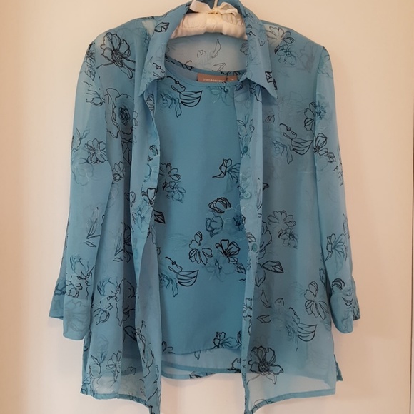 croft & barrow Tops - SOLD Croft & Barrow Twin set button top tank top